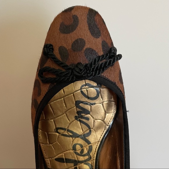 Sam Edelman Leopard Print Hope 211 Low Heeled Shoes - Picture 5 of 6